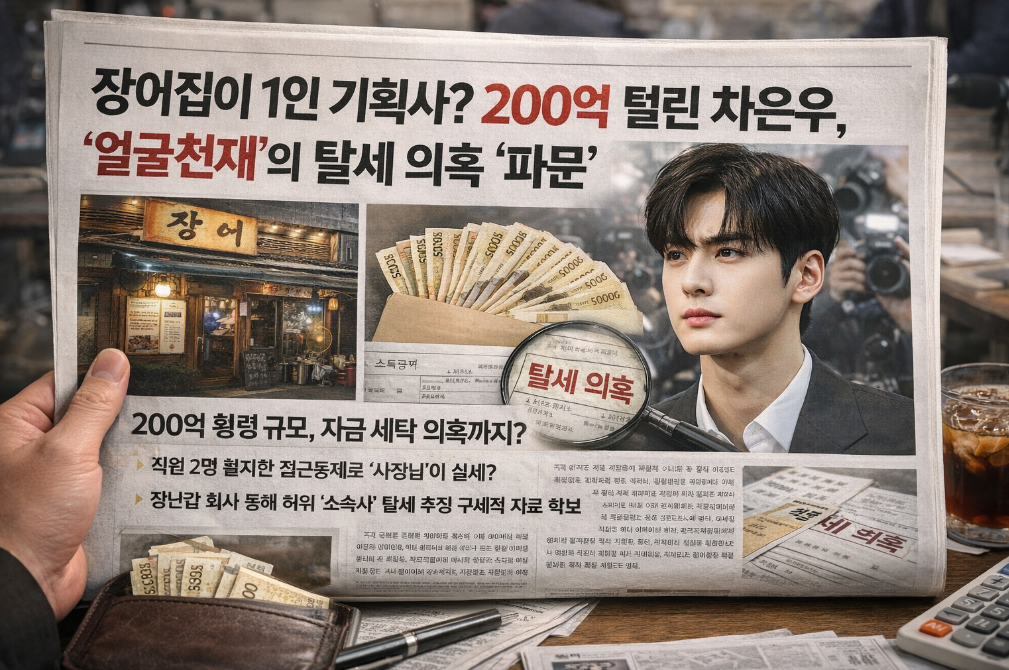 얼굴천재 차은우 200억 탈세 의혹 총정리