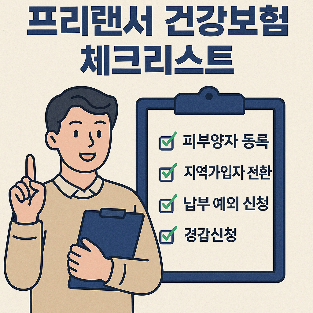 프리랜서 건강보험 최적화 전략