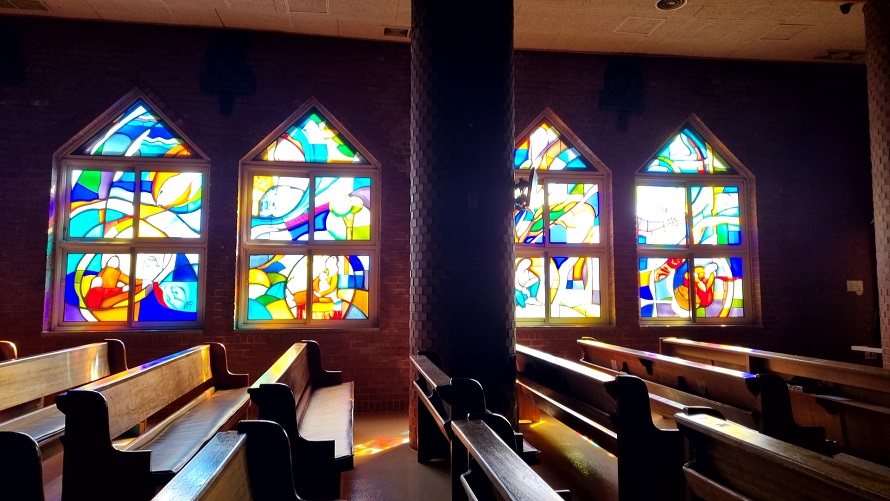 용산성당 스테인드글라스