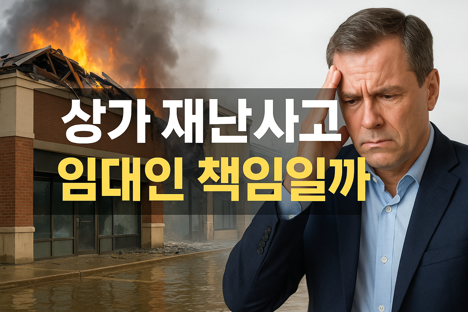 상가 재난사고, 임대인 책임일까?