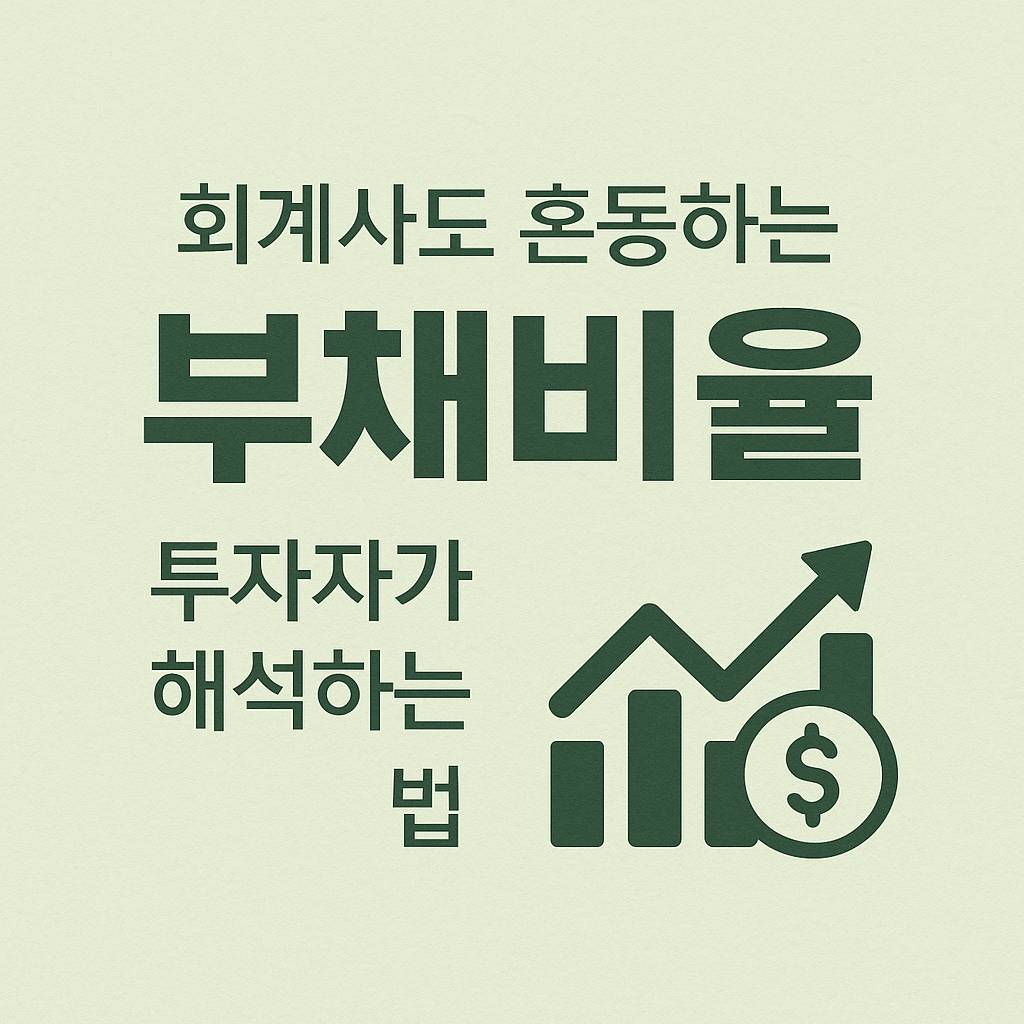 회계사도 혼동하는 부채비율, 투자자가 해석하는 법