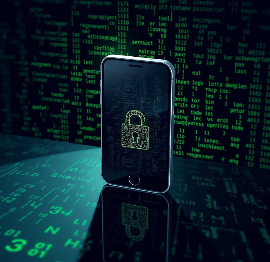 핸드폰해킹을연상시키는사진