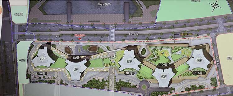 촉진 2-1구역 단지배치도