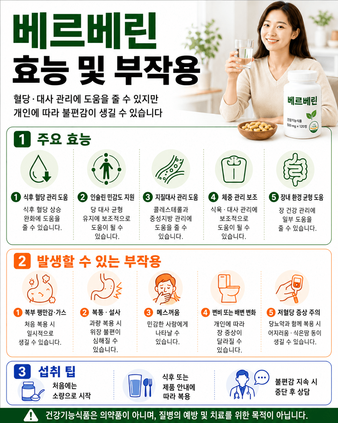 베르베린 효능 및 부작용