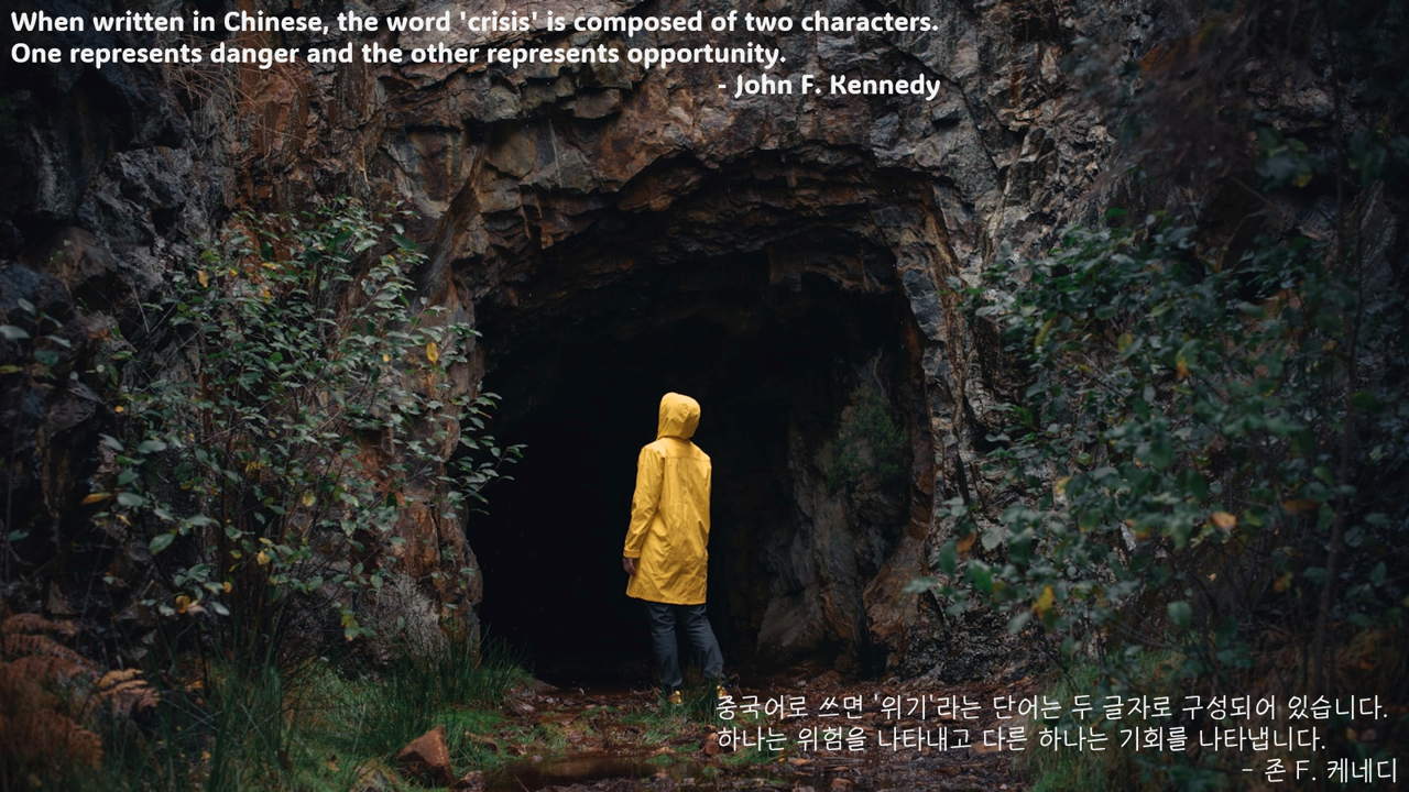 Crisis = Danger + Opportunity