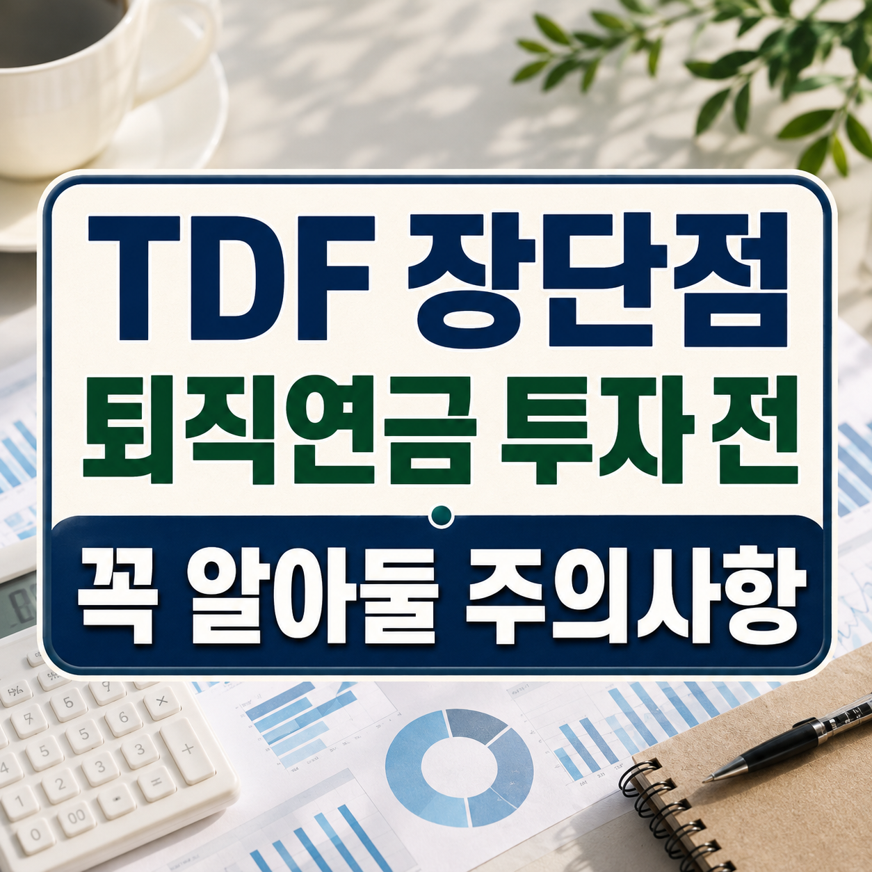 TDF 장단점은? 퇴직연금 투자 전 꼭 알아야 할 주의사항
