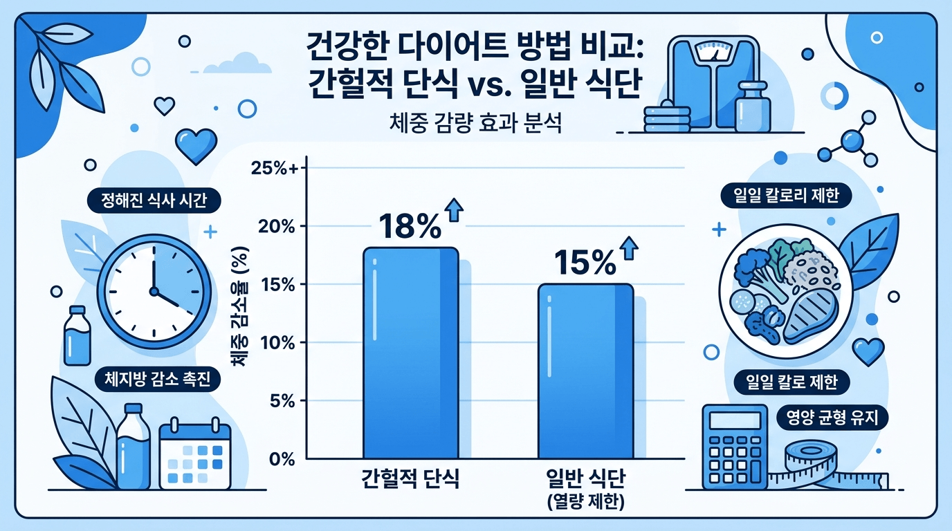 코크란 리뷰 체중감량 비교 차트