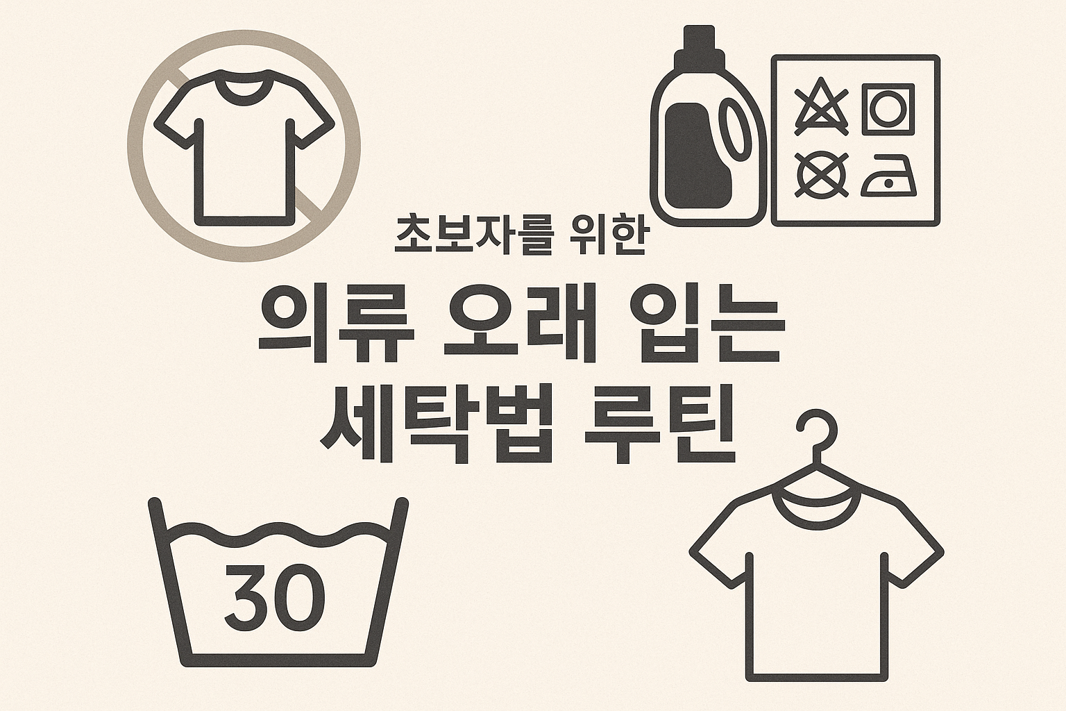 의류 오래 입는 세탁법