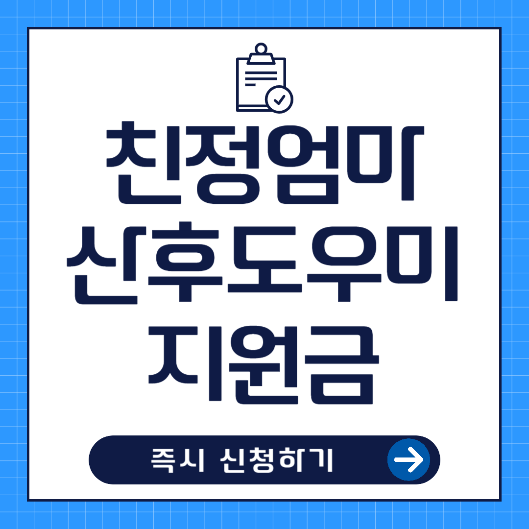 친정엄마 산후도우미 지원금