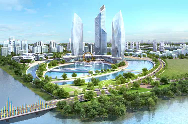 새만금 스마트수변도시 조감도