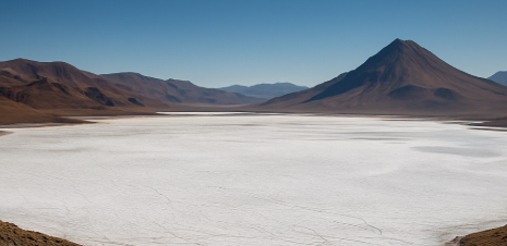 소금호수가 만든 물리적인 차단 환경의 모습