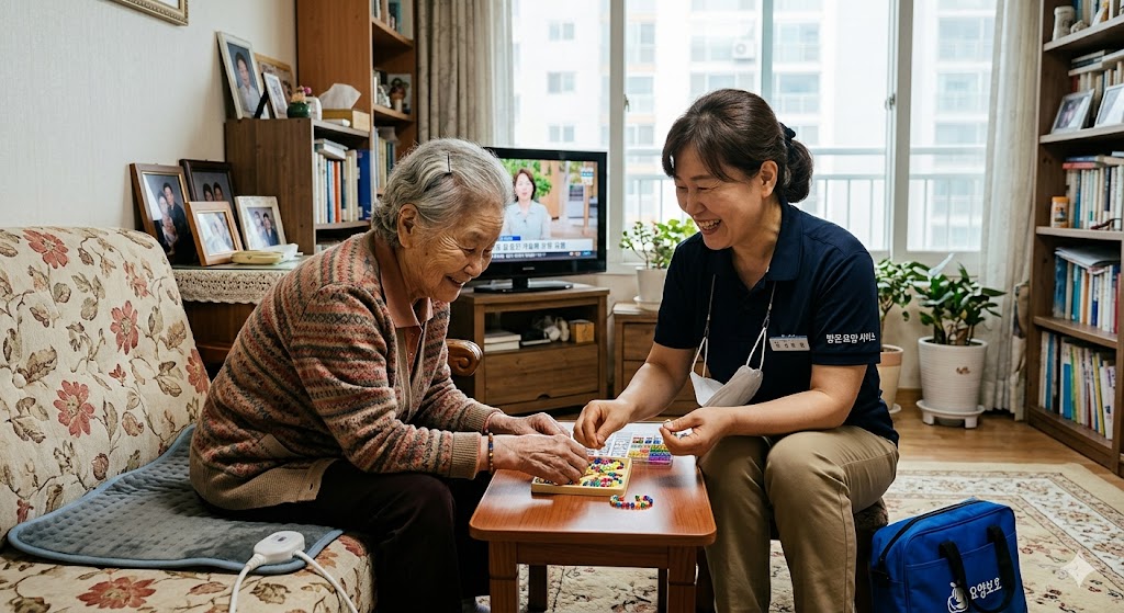 장기요양등급에 따라 방문요양 또는 주간보호센터이용