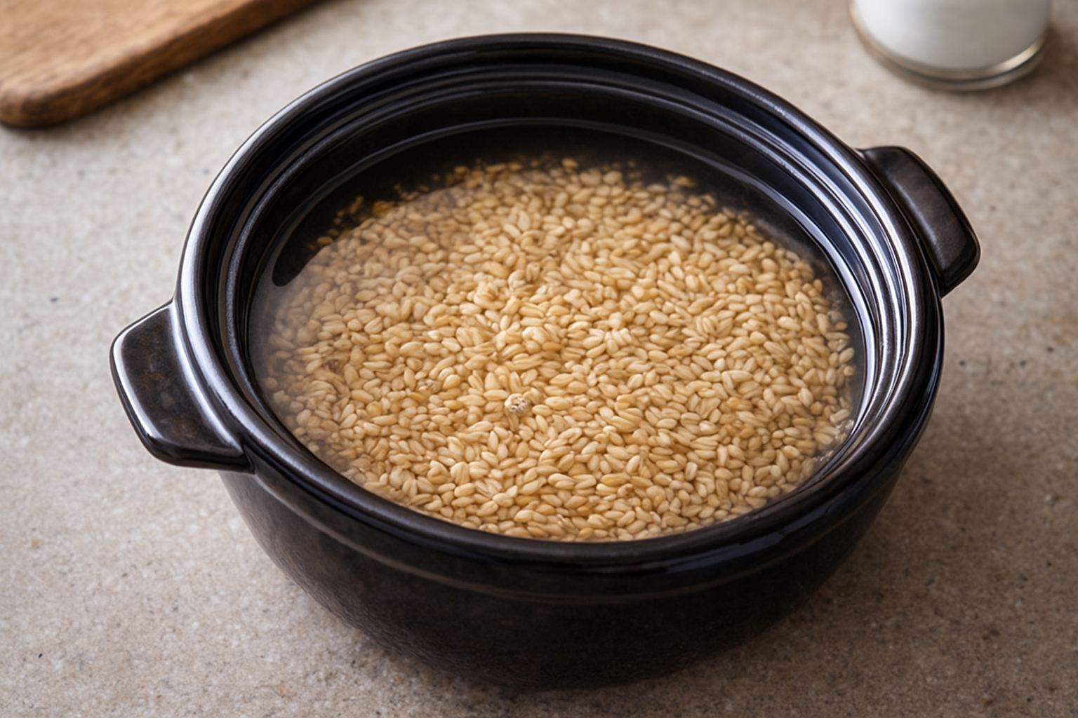 현미쌀은 물에 오래 불릴수록 소화에 좋음