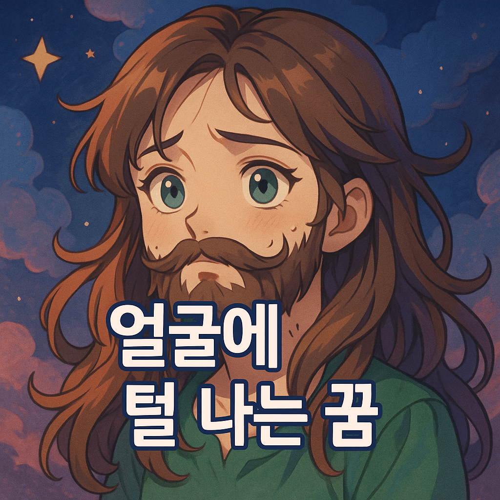 얼굴에 털 나는 꿈