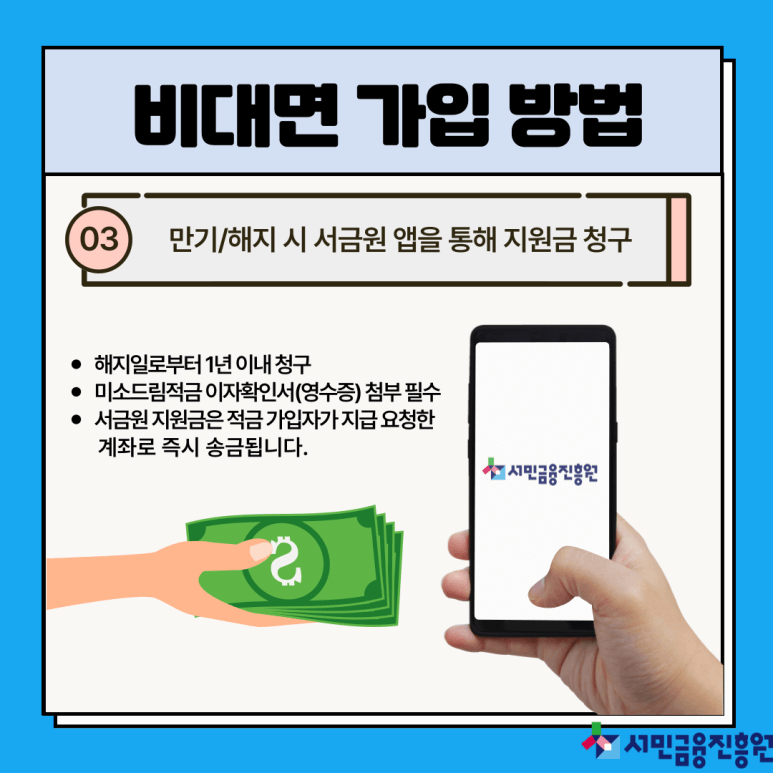 만기/해지하는 방법