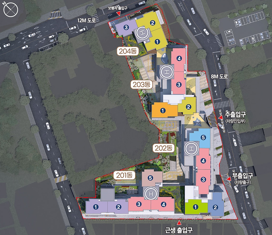 해운대 경동리인뷰 2차 - 동･호수 배치도