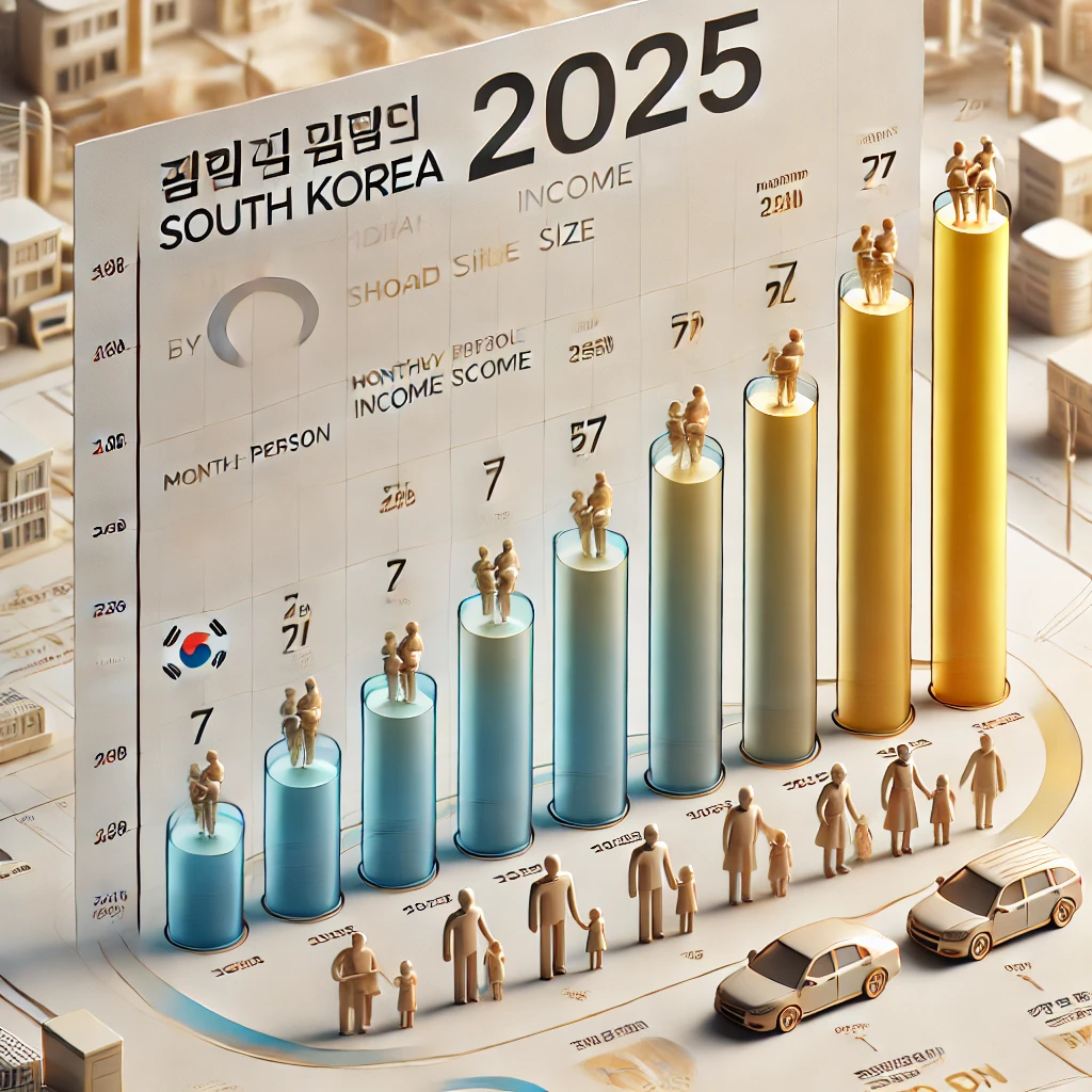2025년 기준 중위소득표 총정리: 가구 수별 비교!