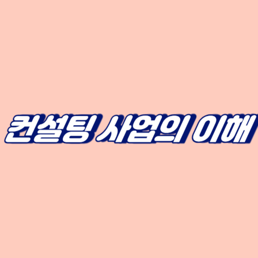 컨설팅 사업의 이해