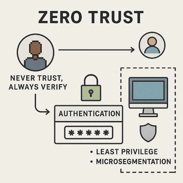 제로 트러스트 보안 모델의 개념과 적용 방법