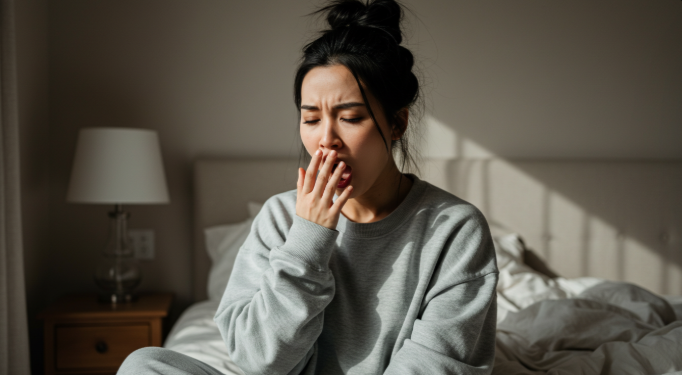 수면의 질이 낮은 사람의 모습