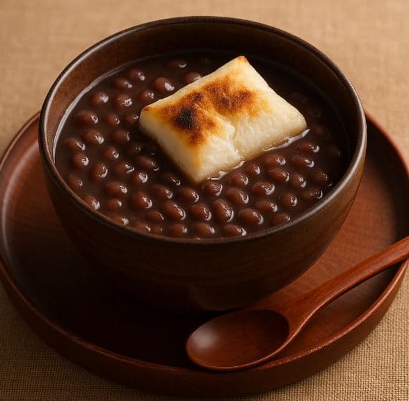 무카시마메노 시루코(昔豆の汁粉) – 자급한 팥으로 만든 달콤한 전통 팥죽