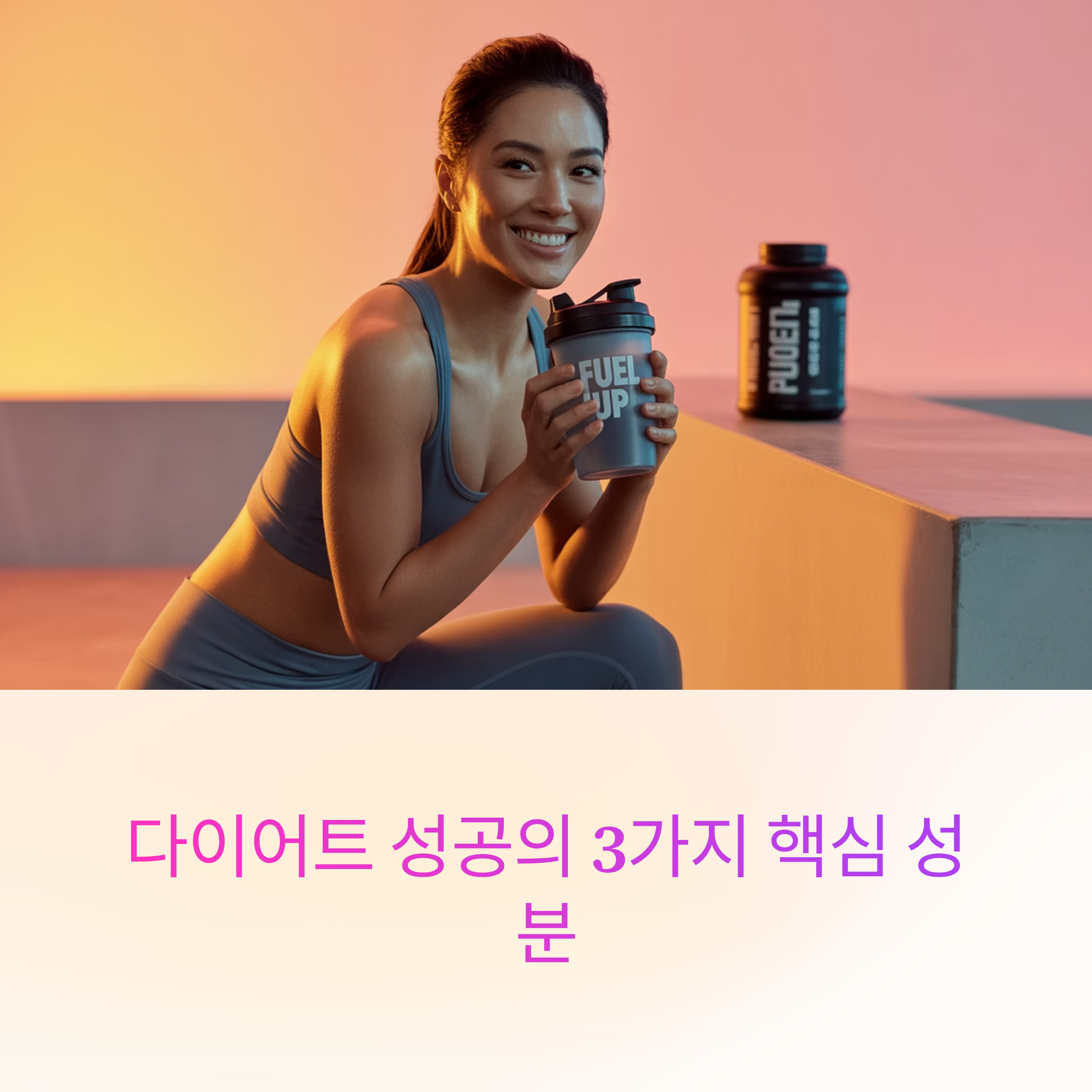 다이어트 성공의 3가지 핵심 성분