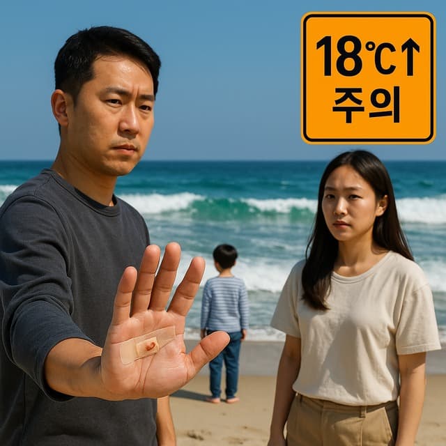 해변 상처 보호와 비브리오패혈증 주의