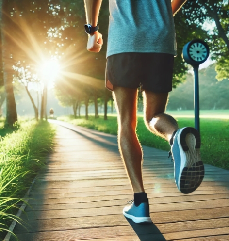 러닝하고 있는 사람