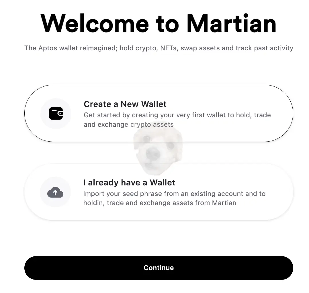 압토스 마션 지갑 생성1