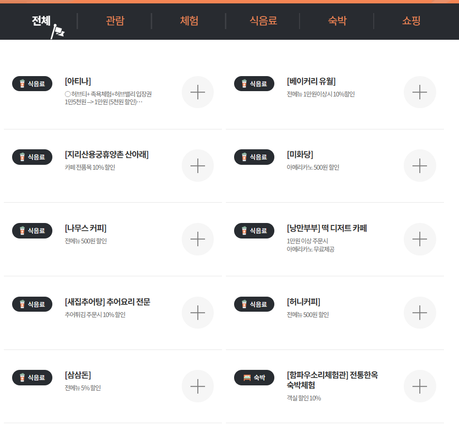 남원시 디지털관광주민증 혜택 안내 2