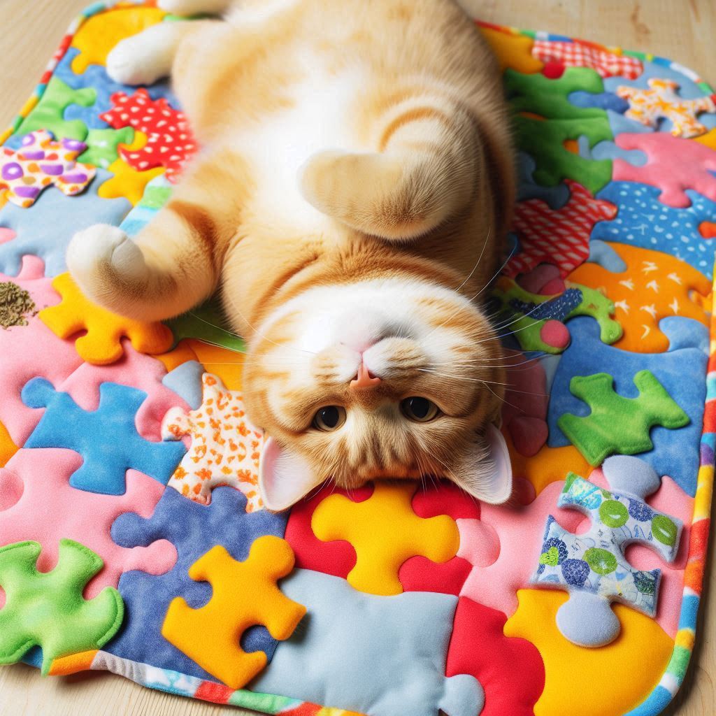 캣닢 퍼즐 플레이 매트