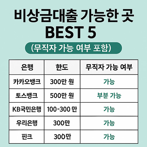 비상금대출-가능한-곳-BEST-5-비교-(무직자-가능-여부-포함)