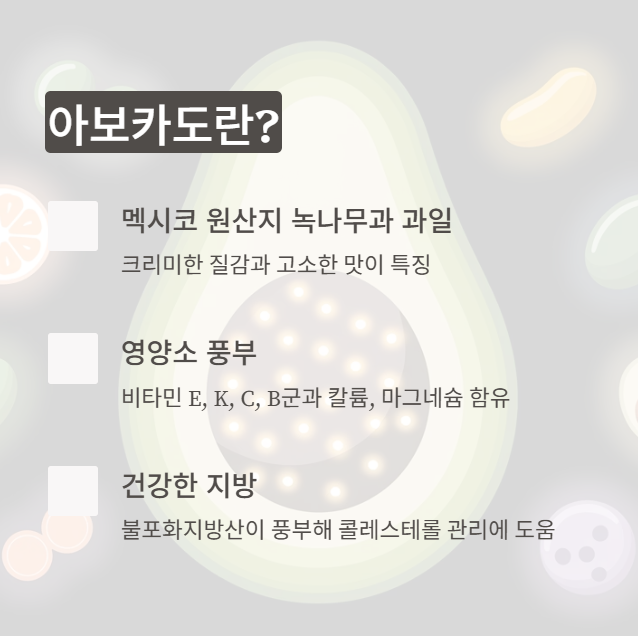 아보카도 정의