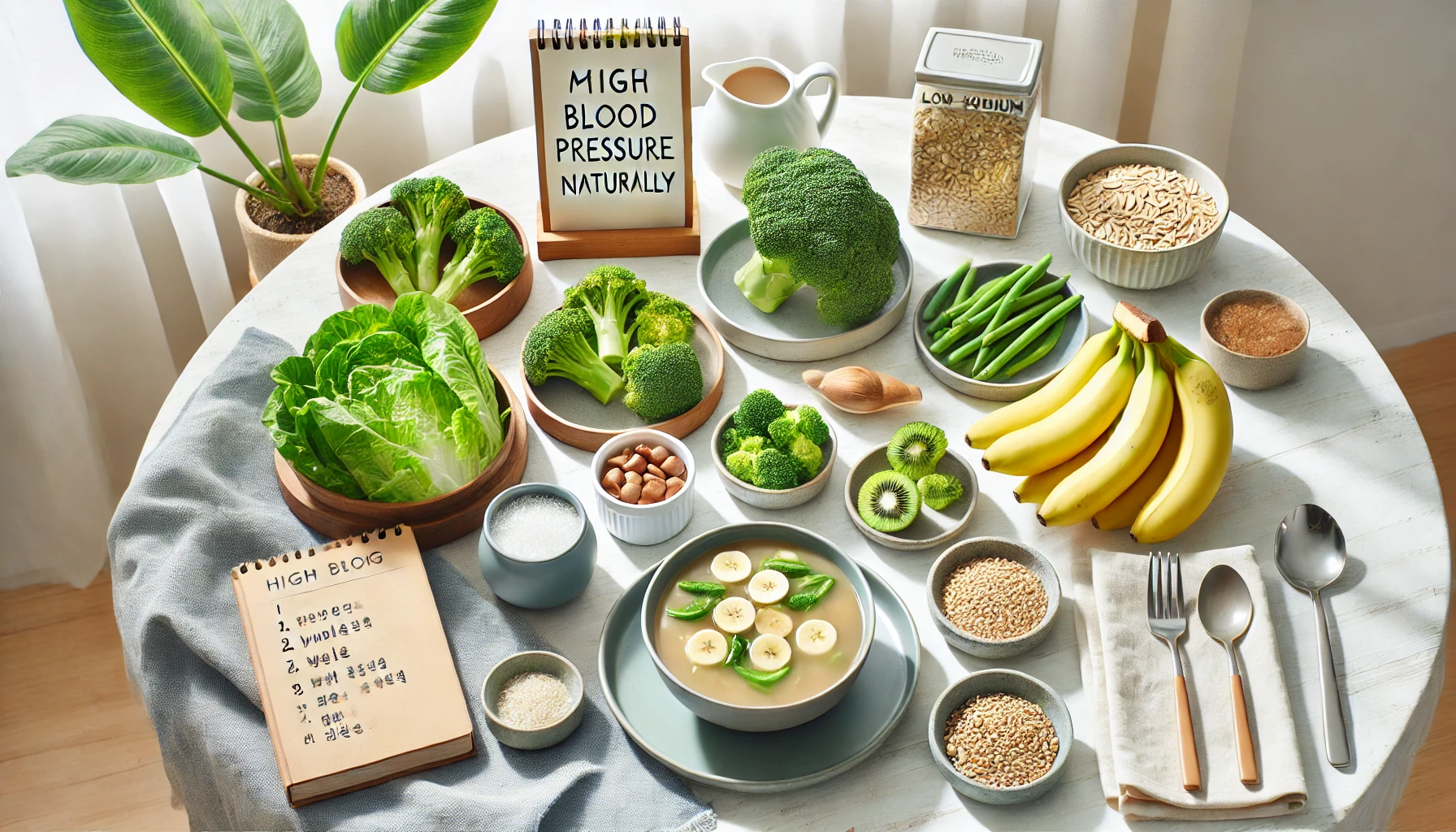 혈압을 낮춘 식탁