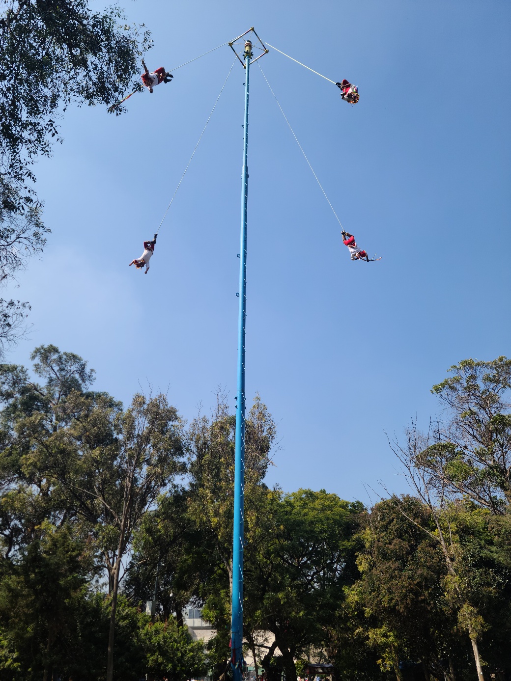 차풀테펙 공원 볼라도레스 공연 모습