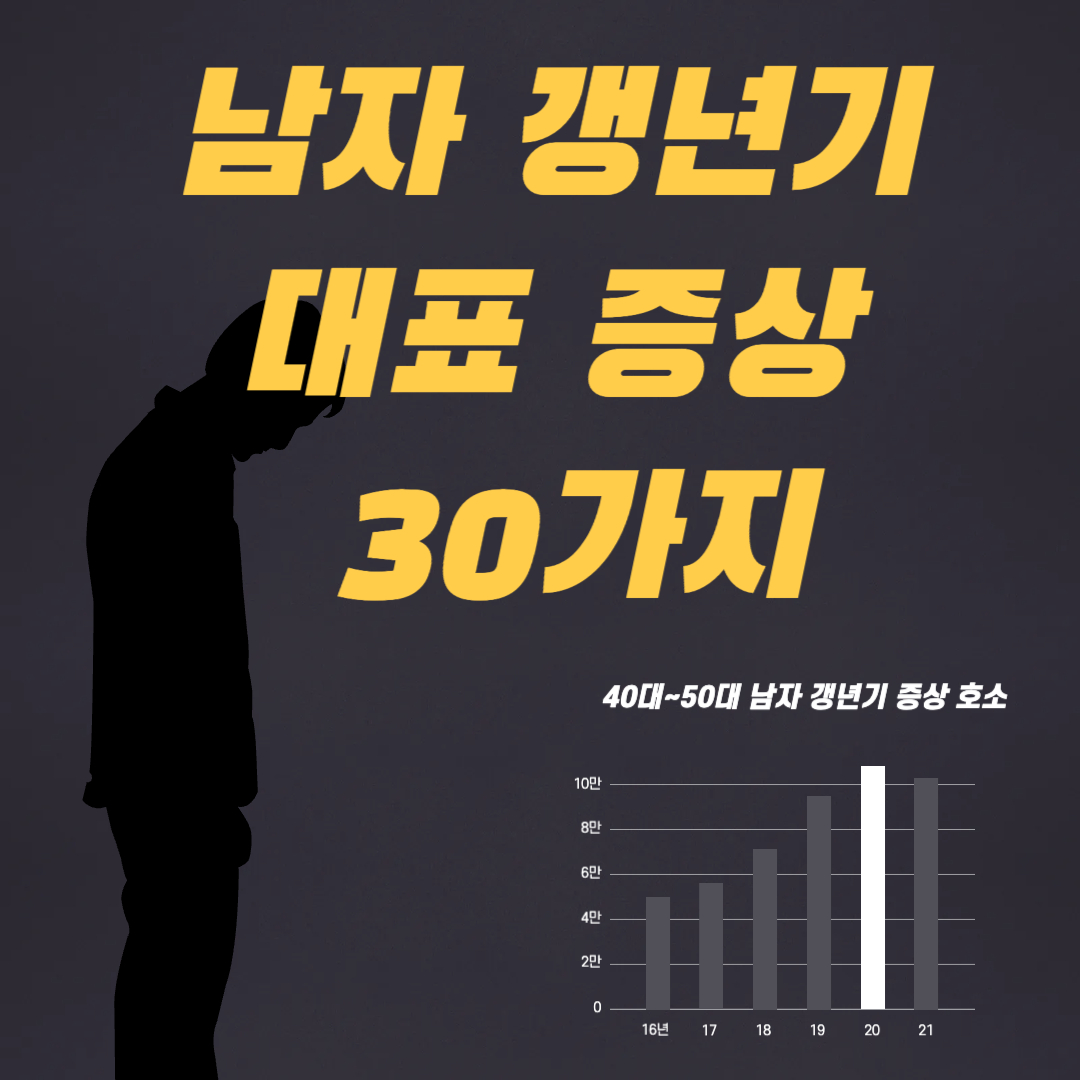 남자 갱년기 증상 30가지