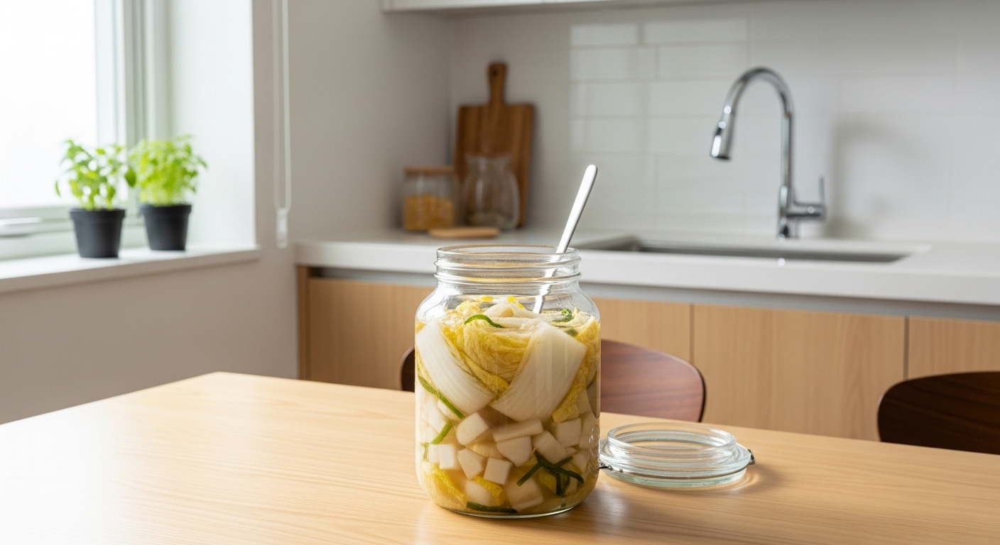 백김치 10포기 담그는 재료 -2