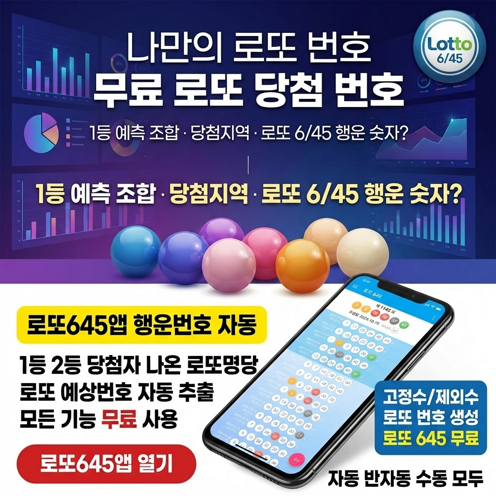 로또645 로또 번호 무료, 급상승 당첨번호 분석, 로또 당첨 번호 확인, 로또예상번호 추출