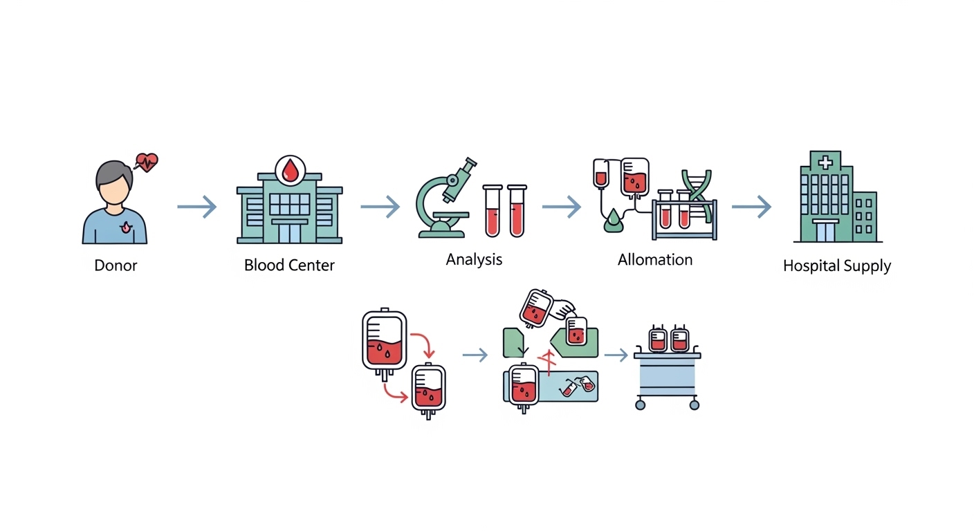 지정헌혈, 헌혈절차, 혈액사용추적