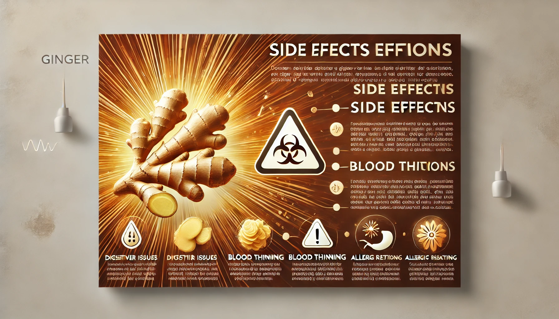 생강의 부작용 및 주의사항