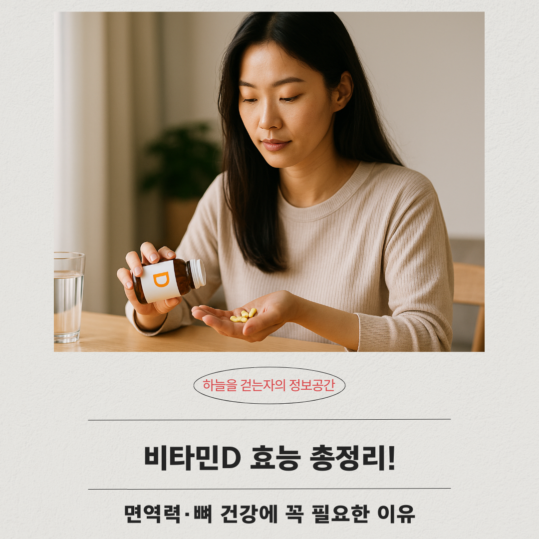 비타민D 효능 총정리! 면역력&middot;뼈 건강에 꼭 필요한 이유