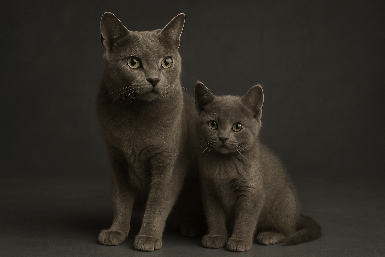 러시안 블루 고양이