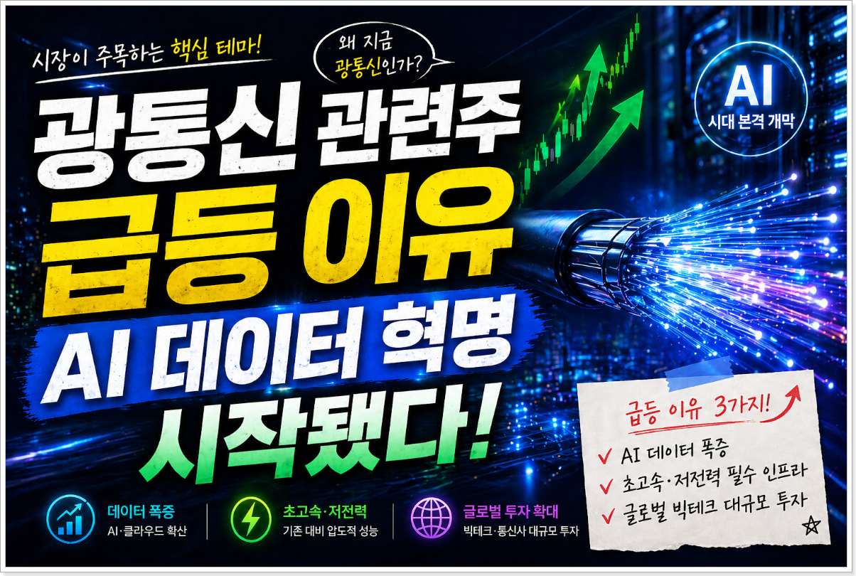 광통신 관련주 급등 이유