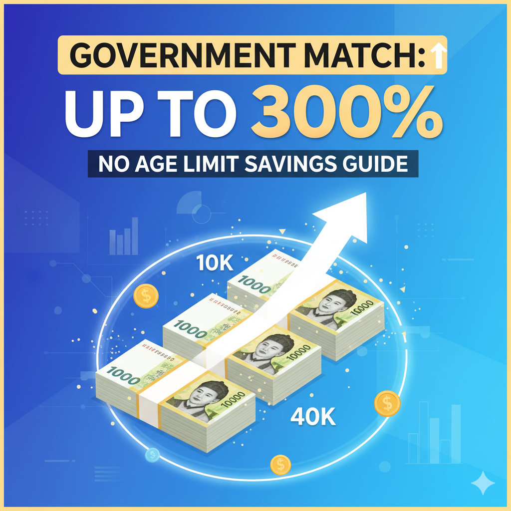 🚀 월 10만 원이 40만 원으로! 4050 나이 제한 없이 정부 매칭금 받는 대박 통장 총정리 💰