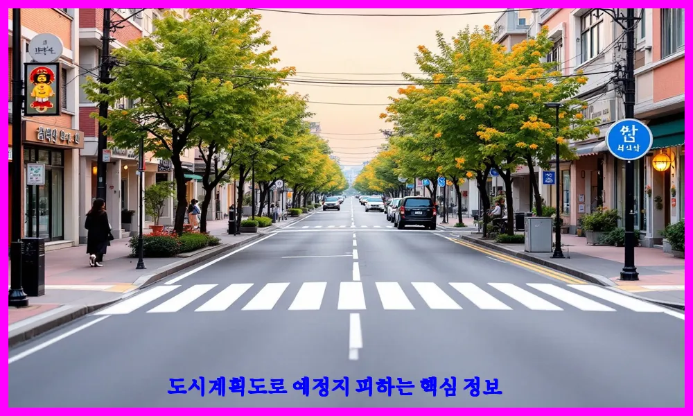 도시계획도로 예정지 피하는 핵심 정보