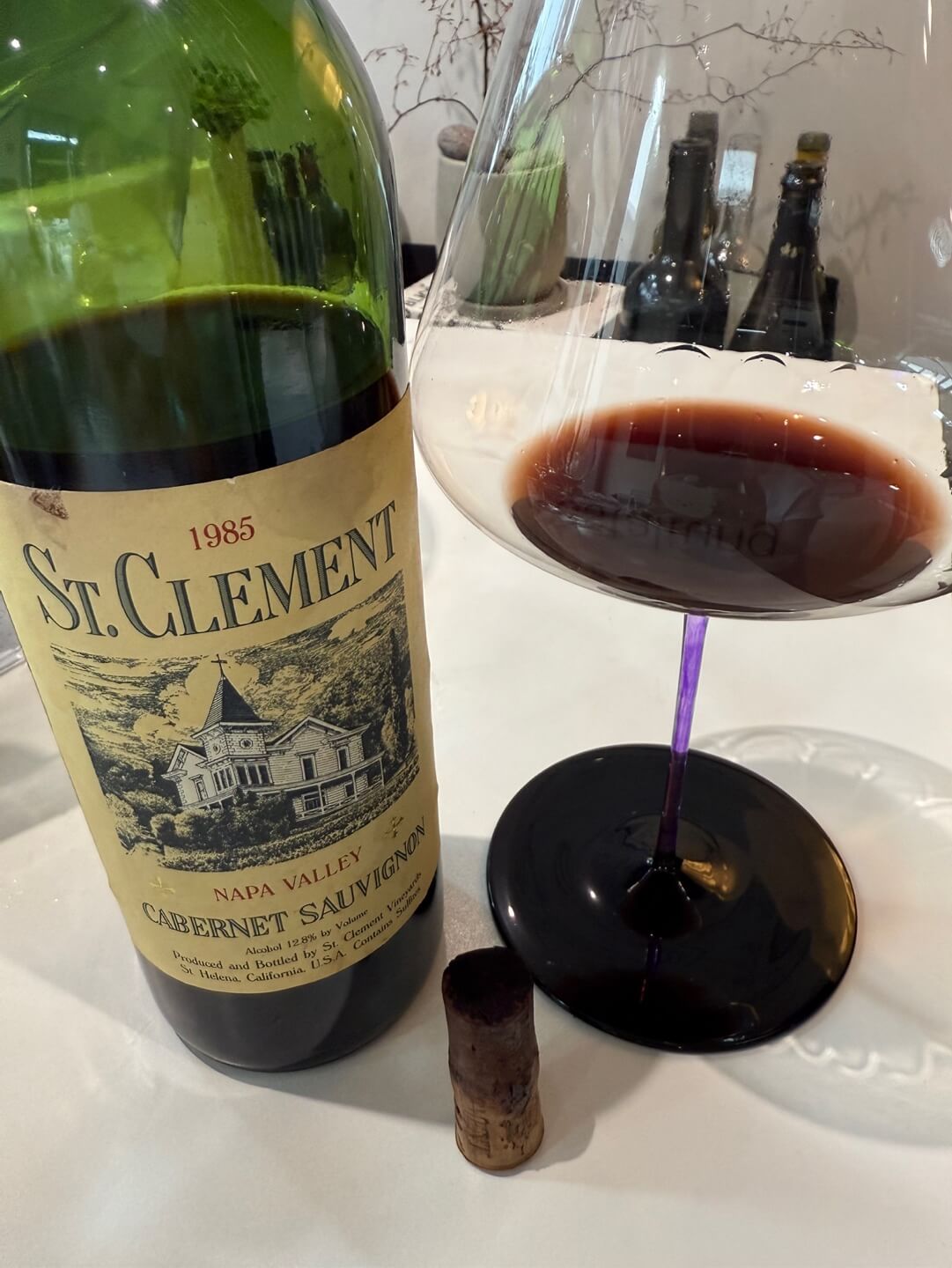 [USA] St. Clement Cabernet Sauvignon Napa Valley 1985, Cabernet Sauvignon｜세인트 클레먼트 까베르네 소비뇽 1985, 나파 밸리