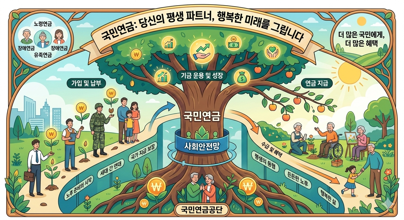 국민 연금 개편안 인포그래픽