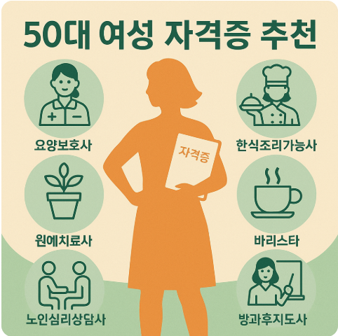 50대 여성 자격증 추천