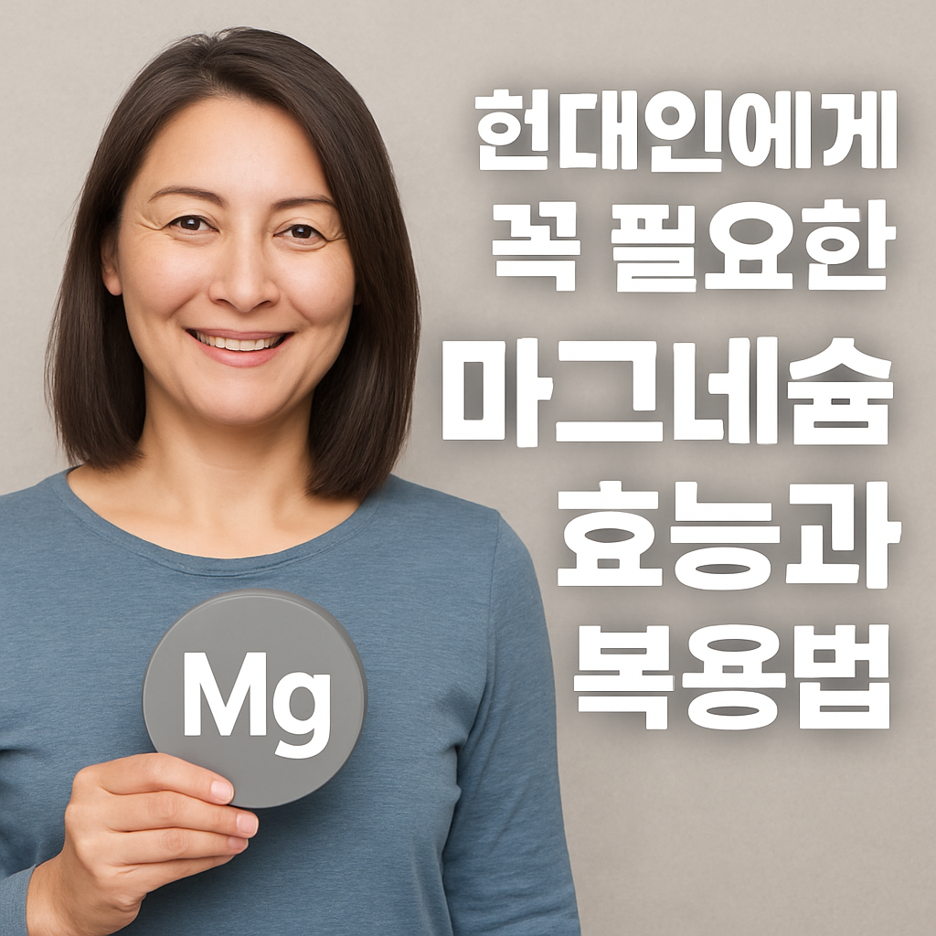 현대인에게 꼭 필요한 마그네슘 효능과 복용법