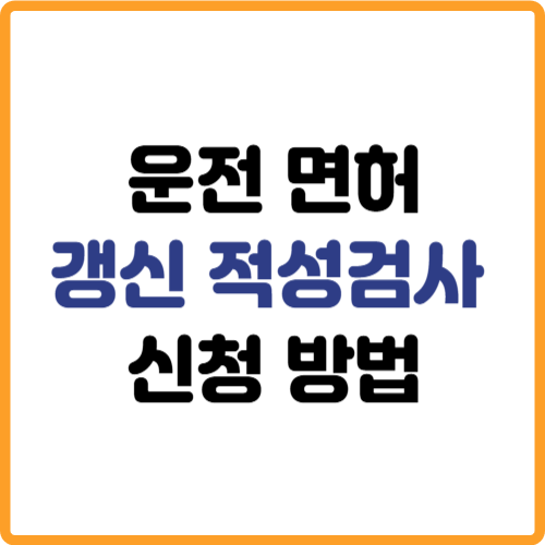 운전면허 갱신 적성검사 신청 방법 완벽 가이드 관련 사진